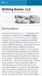 Mobile Screenshot of birthingbasics.net